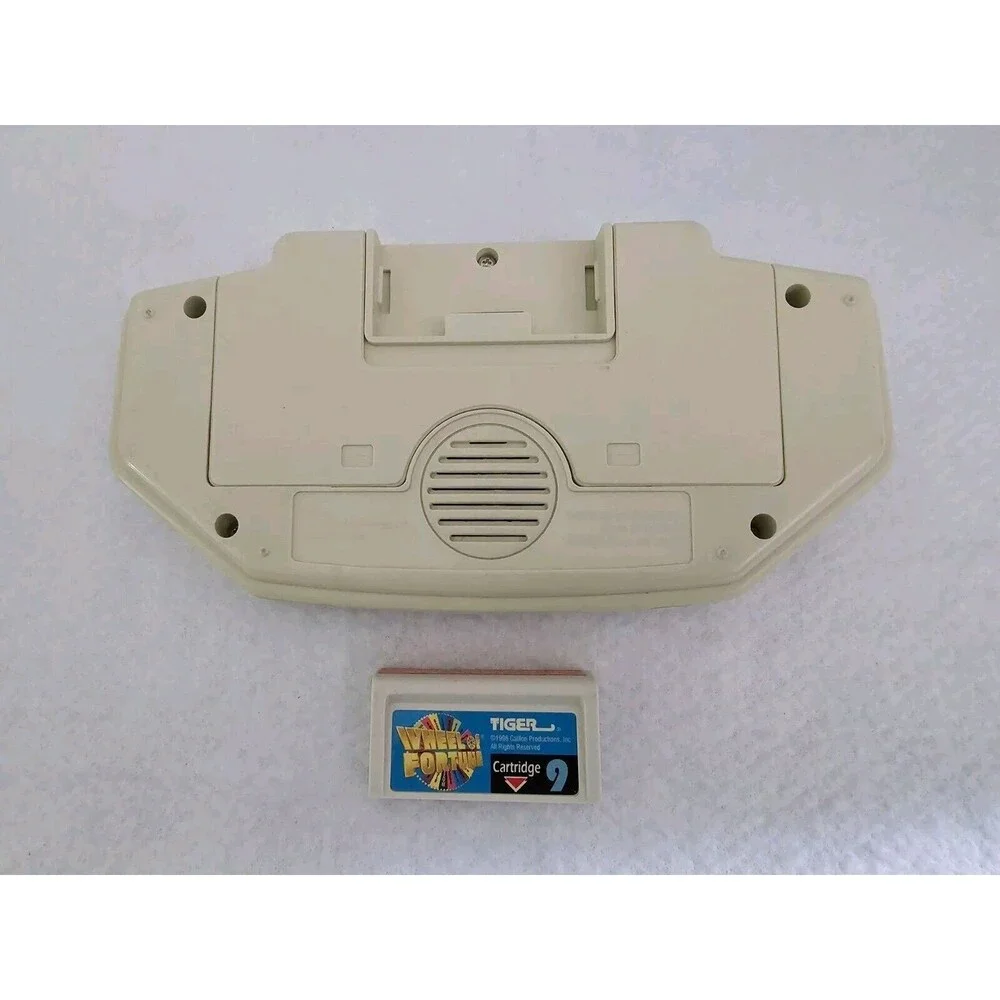 Wheel Of Fortune Handheld Game With #9 Cartridge 1995 Tiger Electronics